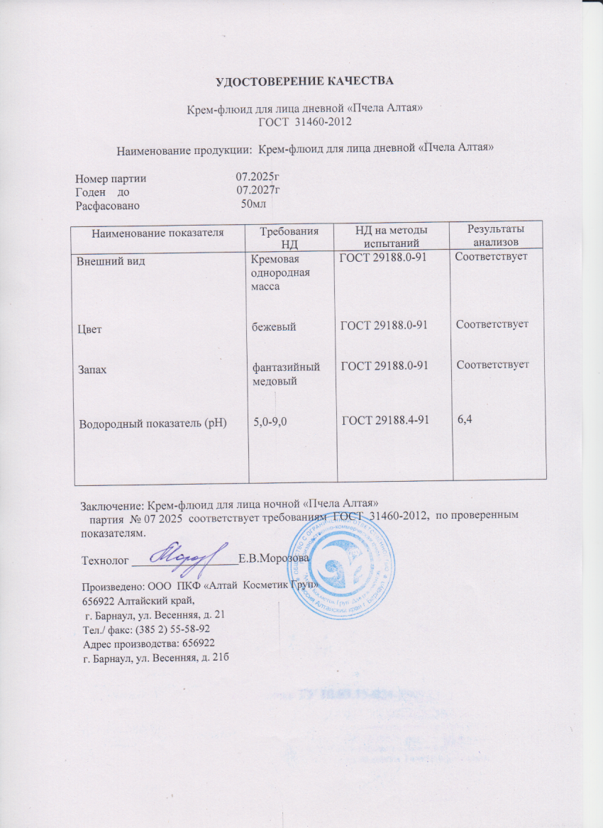 Паспорт №072025